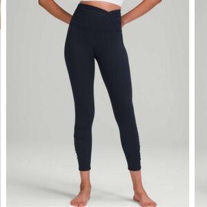 Lululemon Align Ruched Waist Pant *7/8 length 25" - True Navy